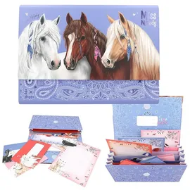 DEPESCHE 12934 Miss Melody Briefpapier in Fächermappe BANDANA