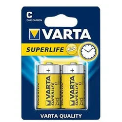 Varta Superlife 2014 - Batterie 2 x C - Kohlenstoff
