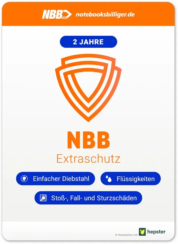 NBB Extraschutz 2 Jahre bis 250 Euro Warenwert [gegen Diebstahl, Bruch-, Flüssigkeitsschäden uvm.]