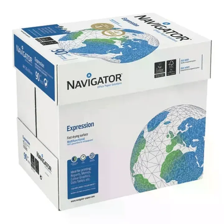 Navigator Expression, A4, 90 g/qm, weiß, Karton à 2.500 Blatt