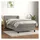 vidaXL Boxspringbett mit Matratze Hellgrau 140x200 cm Samt