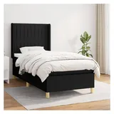 vidaXL Boxspringbett 100 x 200 cm Schwarz