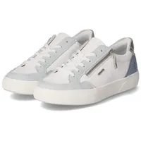 REMONTE Damen Low-Top Sneaker D2J01, Frauen Halbschuhe,lose Einlage,Freizeitschuhe,Turnschuhe,Laufschuhe,Freizeit,sportlich,Weiss Kombi (80),37 EU - 37 EU