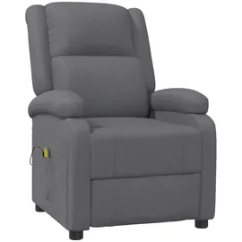 vidaXL Massagesessel Anthrazit Kunstleder 70 x 98 x 70 cm Grau mit Liegefunktion
