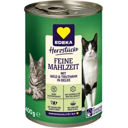 EDEKA Herzstücke Feine Mahlzeit Wild und Truthahn in Gelee 400g