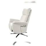 KAWOLA Sessel NAMA Relaxsessel drehbar Stoff hellgrau