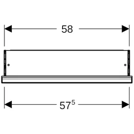 Geberit ONE 60 cm weiß mit ComfortLight