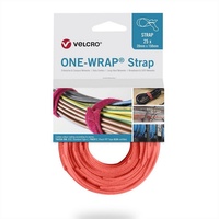Velcro Klettkabelbinder One Wrap Strap 20 x 330mm, orange,