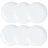 Luminarc Diwali Dessertteller, Opal, 19 cm, Weiß, 6 Stück