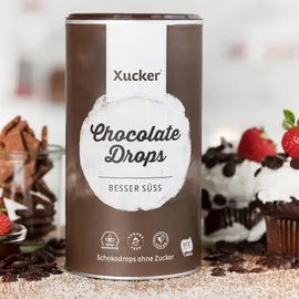 Xucker Vegane Schokodrops Zartbitterschokolade 750 g