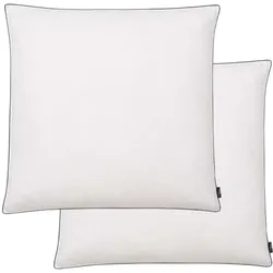 vidaXL Kissen 2 Stk. Daunen-/Federfüllung Leicht 80x80 cm Weiß