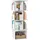 VASAGLE Drehbares Bücherregal 40 x 40 x 124,6 cm Wolkenweiß