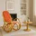 MCW Schaukelstuhl Gallarate Stoff/Textil 50 x 90 x 50 cm Orange