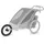 Thule Chariot 2 Jogging Kit Double grau/silber 2025