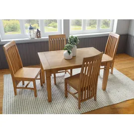 MASSIVMOEBEL24.DE Toulouse 140 x 76 x 90 cm beige geölt