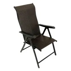 Hochlehner Rattan Burgas - Material: Polyrattan / Stahl - Eigenschaften: 7-fach verstellbar / klappbar