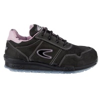 COFRA, moderner, Leichter Sicherheitshalbschuh für Damen Alice S3 SRC im Sneaker-Look (38, schwarz - rosa) - 38 EU
