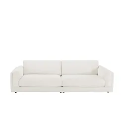 Jette Home Big Sofa aus Cord Roomy ¦ weiß ¦ Maße (cm): B: 294 H: 85 T: 150