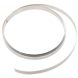 Schmuckdraht, flach, silber, 1 m