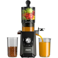 CIARRA Entsafter, 1.2 L Kaltpress-Entsafter für Gemüse und Obst, 200W Slow Juicer, mit 108 mm Öffnung Elektrische Saftpresse VMSJ046-G