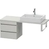 Duravit DuraStyle Waschtisch-Unterschrank DS532700707 50 x 47,8 cm, betongrau matt, für Konsole, 2 Schubkästen