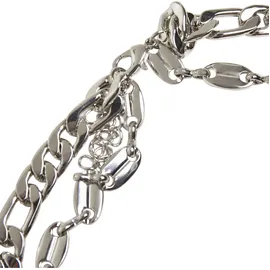 URBAN CLASSICS Layering Basic Necklace - silberfarben