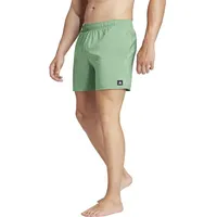 Adidas Herren Solid CLX Length Swim Shorts Badehose, preloved Green/White, XL