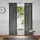Neutex for you! Padova Schiebegardine Klettband Striche 57x145 cm anthrazit