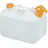 Relaxdays Wasserkanister 10 Liter orange/weiß 21 cm x 35 cm x 26 cm