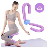 ZEUOPQ Multitrainer Oberschenkeltrainer Multitrainer Beckenbodentrainer Armtrainer violett, (Beintrainer mit S-förmiges Design, stark und langlebig und verformt sich nicht leicht), für Beckenbodenmuskeltraining, Beinschlanker, Bein-Yoga-Fitness lila