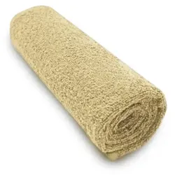 Handtuch mit Aufhänger 50x100 cm Beige 100% Baumwolle Walkfrottiertuch Duschtuch Gästehandtuch