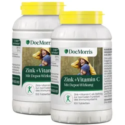 DocMorris Zink + Vitamin C Duo - Unterstützung für Immunsystem, 2X100 St