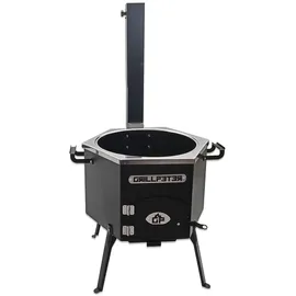 Grillpeter Grillplatte 63 x 63 cm Stahl schwarz