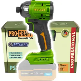 PROCRAFT PS22bb Akku Schlagschrauber 20 V 230 Nm 1/4" Brushless Solo - ohne Akku, ohne Ladegerät