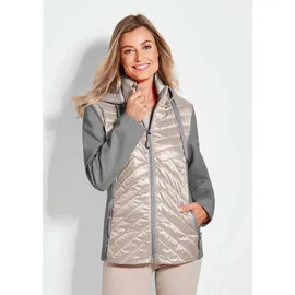 GOLDNER Steppjacke mit abnehmbarer Kapuze in stein | Gr.: 50