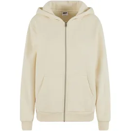 URBAN CLASSICS Fluffy Reißverschlusspullover White Sand L