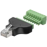 goobay 76736 Terminal Block 8-pin > RJ45-Stecker (8P8C)