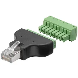 goobay 76736 Terminal Block 8-pin > RJ45-Stecker (8P8C)