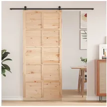 vidaXL Scheunentür rechts 100 x 208 cm beige
