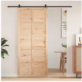 vidaXL Scheunentür rechts 100 x 208 cm beige