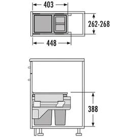 HAILO Cargo 10 l Grau