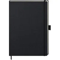 Brunnen Notizbuch KOMPAGNON DIN A4 punktraster, schwarz Hardcover 192