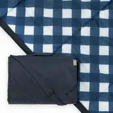 Little Unicorn - Premium waschbare Picknickdecke Gross- wasserabweisende Spieldecke mit isolierter Unterseite, Stranddecke - verschiedene Groessen -152 x 213 cm (Navy Plaid)