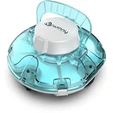 WINNY POOL CLEANER Winny 200 Poolroboter, Poolsauger kabellos mit Akku, 75 Min. Laufzeit, für Aufstellpools bis 60 m2, Doppelfiltration, Automatisches Parken, Kompakt Leicht (Blauweißschein)
