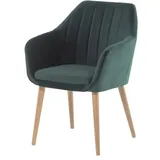 Stuhl Swenja Stoff Grün