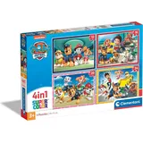 PAW PATROL Puzzle Paw Patrol 4 in 1 Kinder Puzzle 72 teilig Chase Ryder Marshall Rubble, 72 Puzzleteile bunt