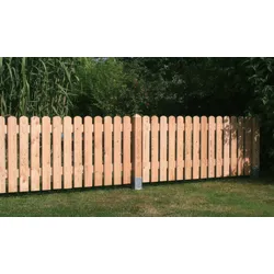Gartenzaun Lignum - Vorgarten Zaun aus naturbelassener Lärche - Lärchenzaun 200 x 80 cm - Lattenzaun für pflegeleichte Witterungsbeständigkeit