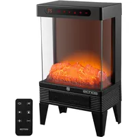 Elektrokamin mit Heizung Heizlüfter energiesparend 1500W Elektro Kamin mit Heizung Kaminillusion Flammeneffekt Elektroheizung geräuscharm Kaminofen Elektrischer Heizung Fernbedienung