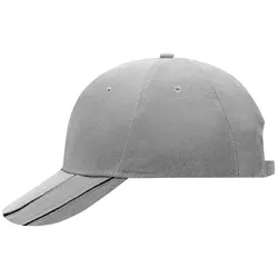 Basecap Groove "MB601" 6-Panel - light-grey/black