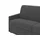 vente-unique Schlafcouch Polyester 3-Sitzer Grau